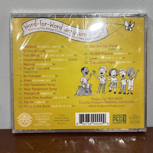 SING THE BIBLE Randall Goodgame Slugs & Bugs Kids Christian Music 18 Song CD NEW - Picture 2 of 6